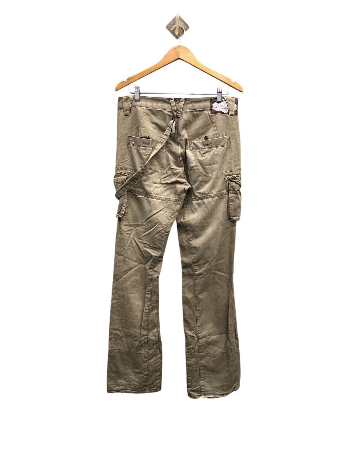 PPFM PPFM Anarchy Denim Eastern Rock Cargo Pants With Bondage Size US 32 / EU 48 - 3 Thumbnail