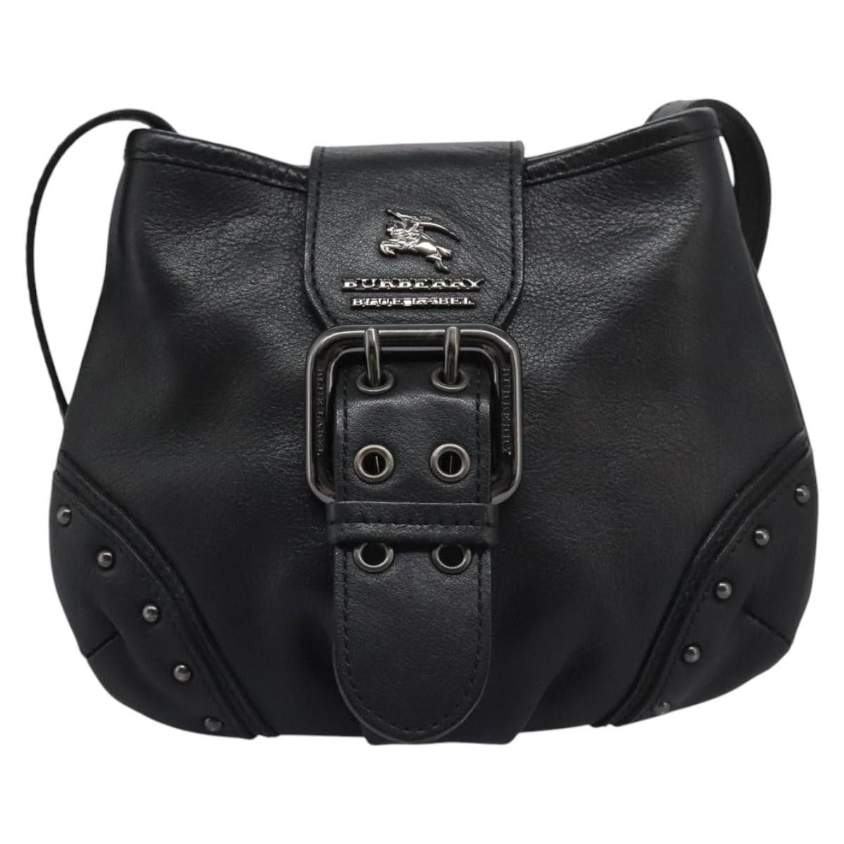 Burberry Nova Check Black Leather Shoulder Bag (Pre-Owned) Size ONE SIZE - 1 Thumbnail