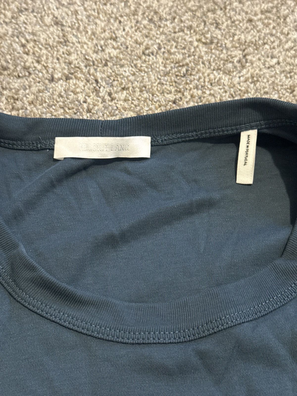 Helmut Lang Helmut Lang embroidered logo t-shirt Size US XL / EU 56 / 4 - 4 Thumbnail