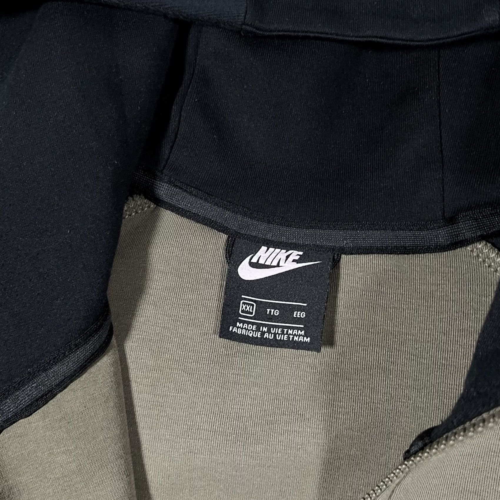 Nike Nike Tech Hoodie Mens 2XL Green Full Zip Jacket Pockets Fleece Sportswear Hip Hop Athletic Size US XXL / EU 58 / 5 - 4 Thumbnail
