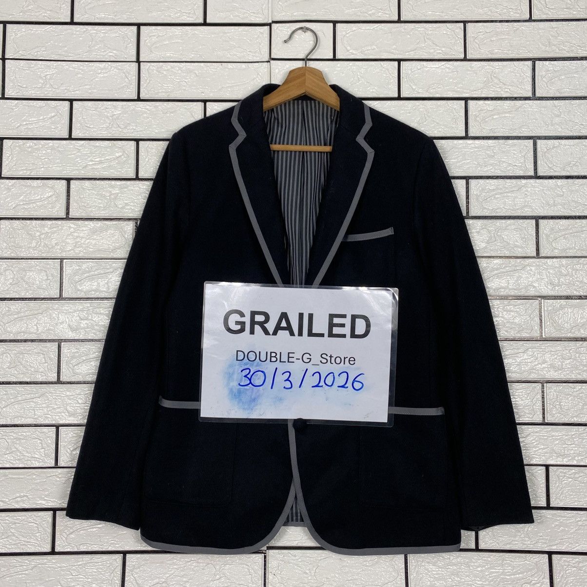 Fred Perry 📌Vintage Chore Button Jacket Fred Perry Striped Lining Size US L / EU 52-54 / 3 - 1 Thumbnail