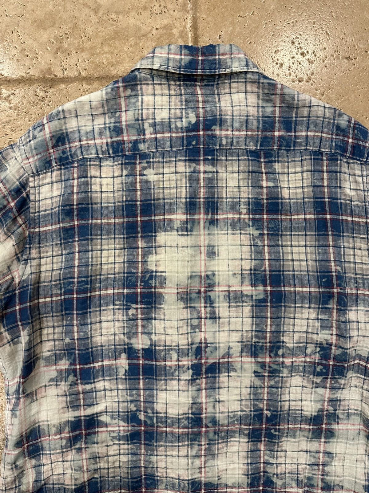 Saint Laurent Paris Saint Laurent x Hedi SS16 Surf Sound Bleach Shirt Flannel Size US L / EU 52-54 / 3 - 13 Thumbnail