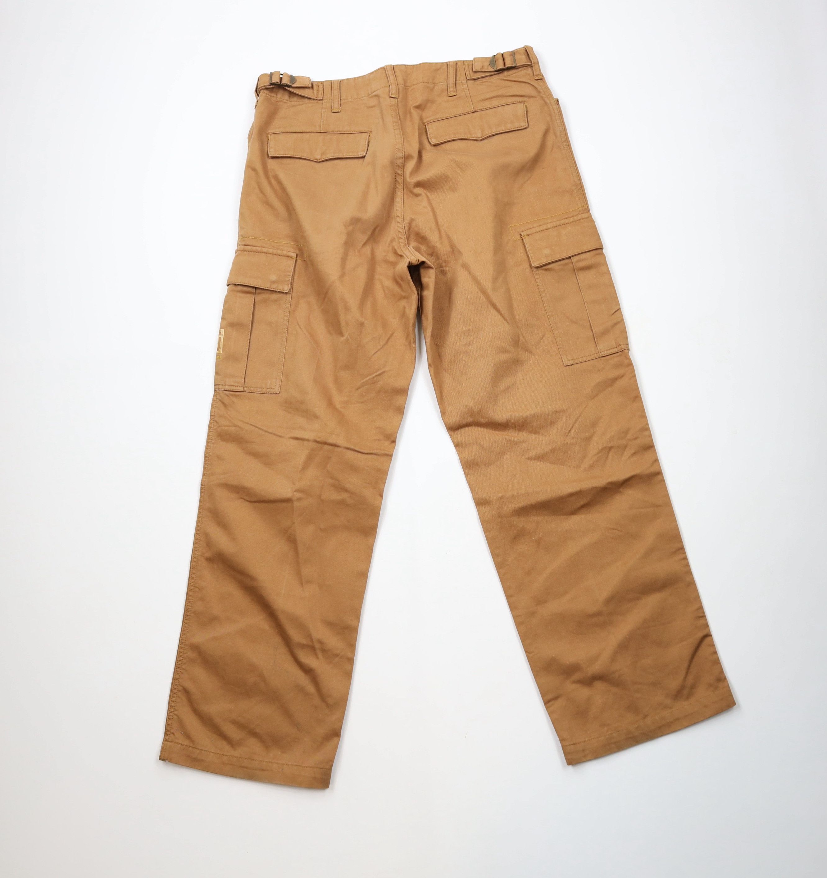 Sean John × Vintage Vintage 90s Y2K Sean John Baggy Wide Leg Cargo Pants Brown Size US 32 / EU 48 - 11 Thumbnail