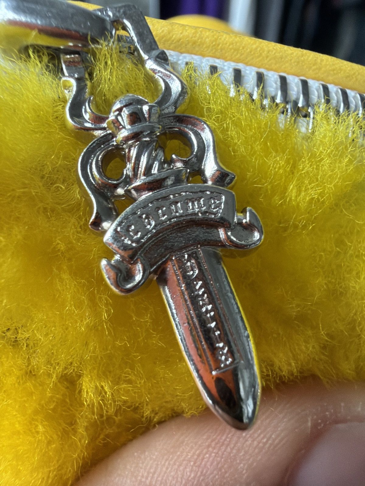 Chrome Hearts Chrome Hearts Yellow Shearling SNAT Bag Size ONE SIZE - 4 Thumbnail