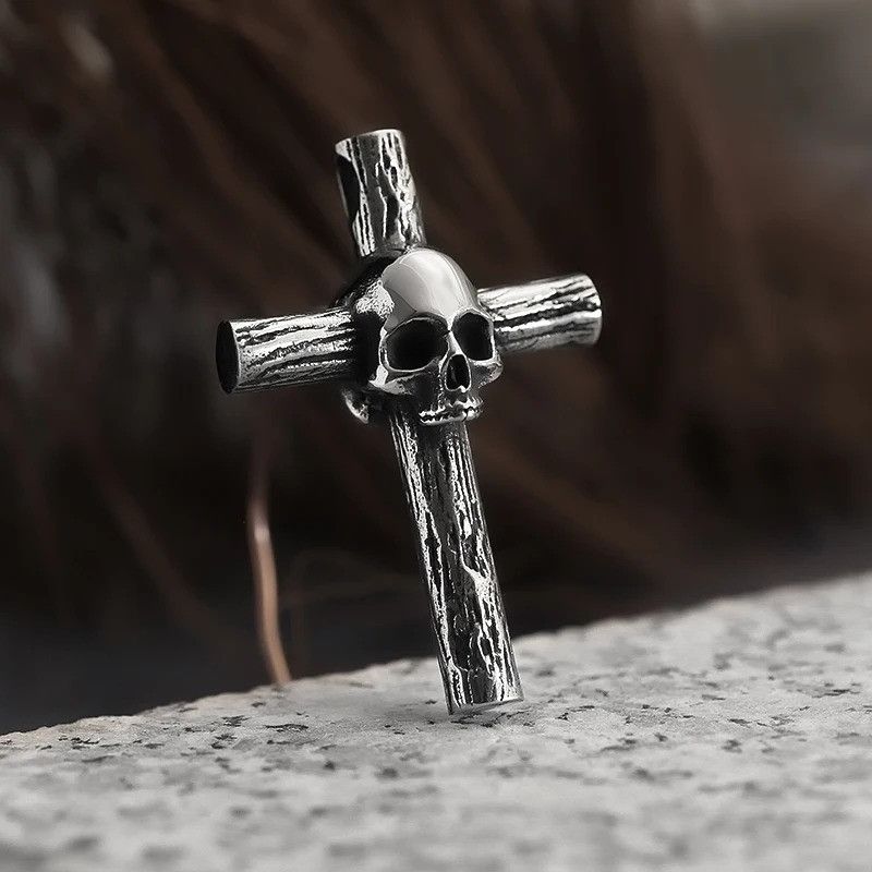 Jewelry Cross With Skull Pendant Necklace 2025 Size ONE SIZE - 3 Thumbnail