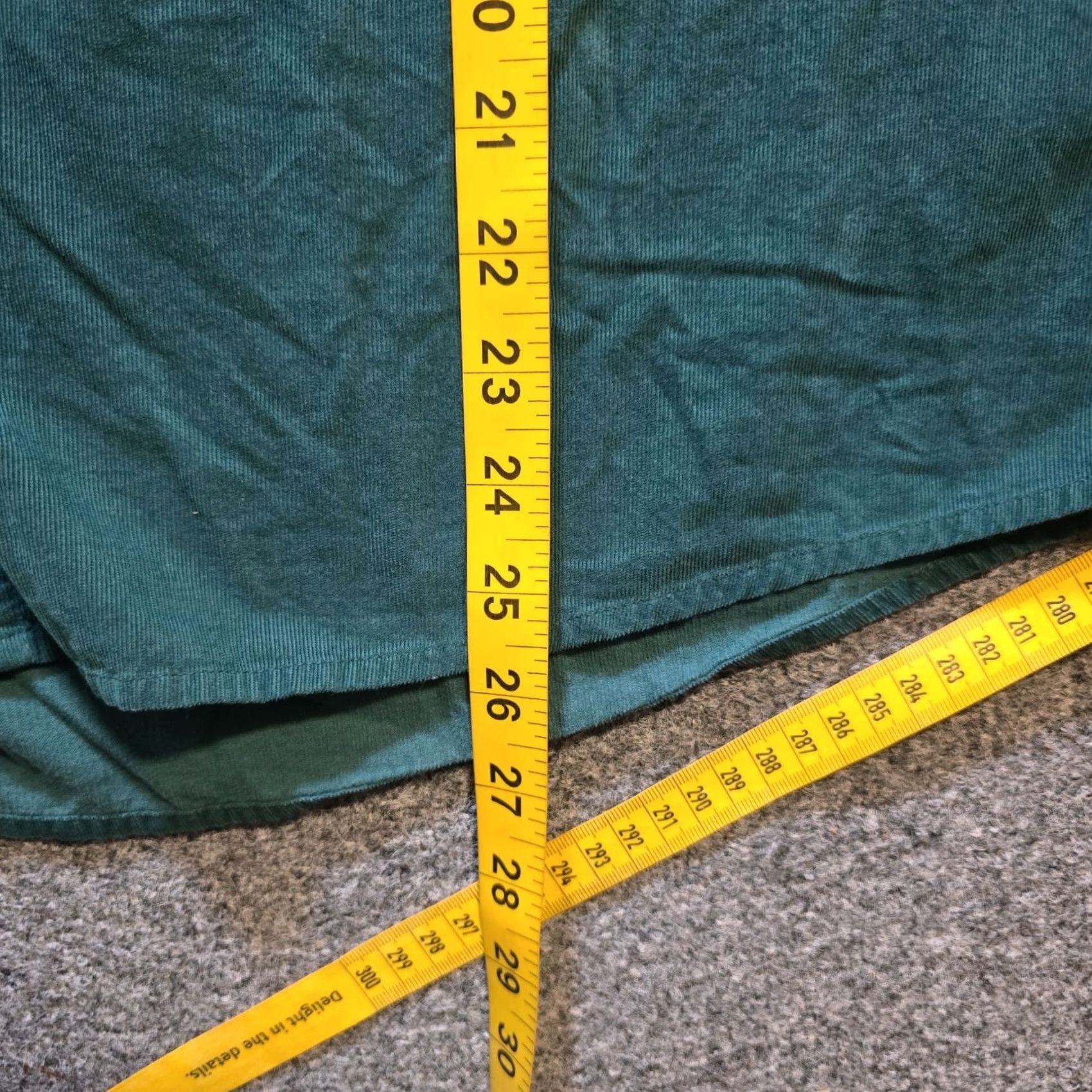 J. Jill J Jill Top Womens Corduroy Button Pocket Long Sleeve Green Medium Shirt Boys? Size M / US 6-8 / IT 42-44 - 6 Thumbnail
