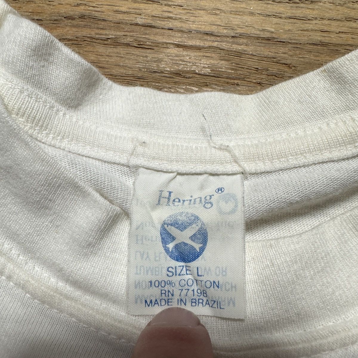 Calvin Klein × Vintage Vintage Calvin Klein Hosiery tee Size US L / EU 52-54 / 3 - 4 Thumbnail