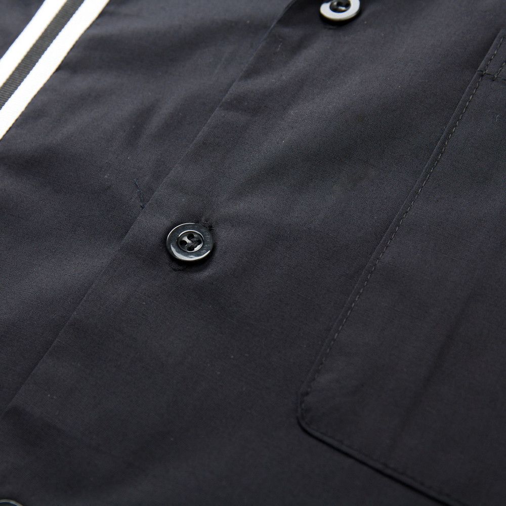 Other Men Shirt With Pocket Black Cotton Short Sleeve Workshirts Size US L / EU 52-54 / 3 - 7 Thumbnail