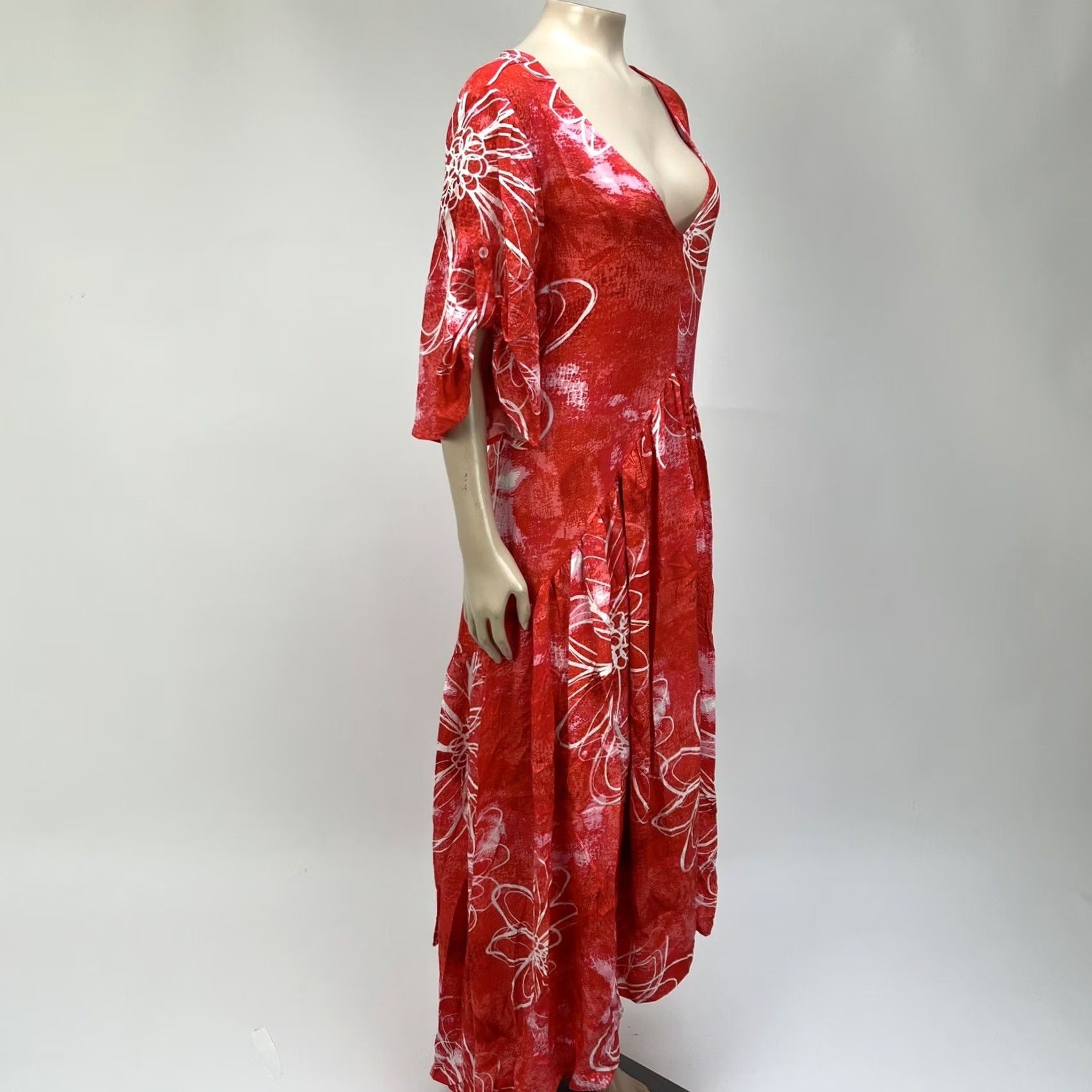 Avenue Avenue Red Floral Party Dress Plus Size 20 Rayon Size 3XL / US 20-22 - 7 Thumbnail