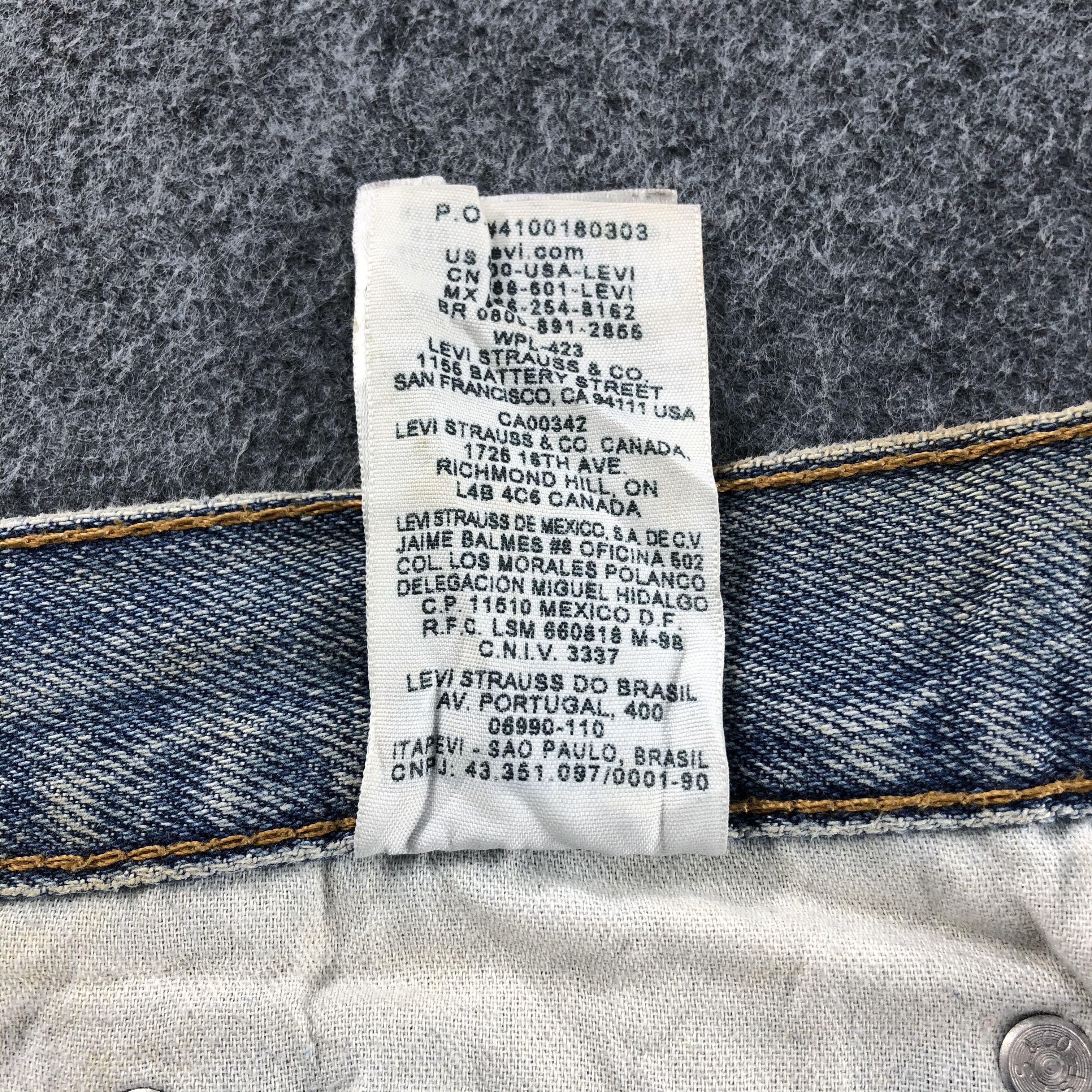 Levi's Vintage Mud Wash Levis 505 Jeans-J1222 Size US 37 - 12 Thumbnail