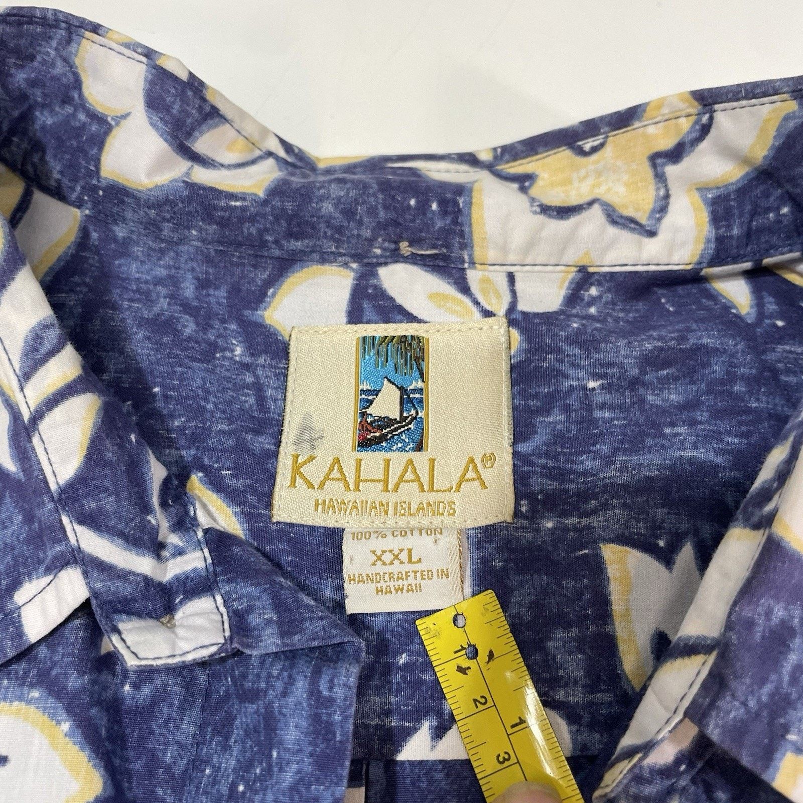 Cool Shirtz Kahala Men's Floral Button-Up Shirt Blue Size 2XL XXL hawaii Size US XXL / EU 58 / 5 - 6 Thumbnail