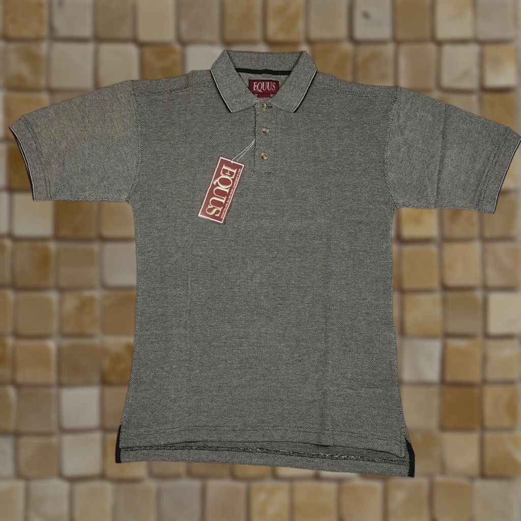 Vintage VINTAGE Equus Polo Shirt Short Sleeve Gray 90s Casual Tennis Golf Preppy Mens Small Size US S / EU 44-46 / 1 - 1 Thumbnail