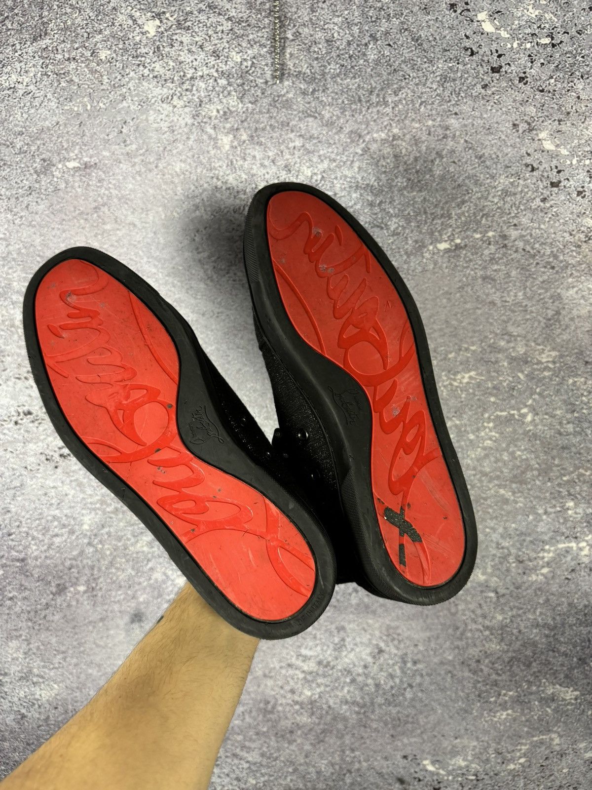 Christian Louboutin Christian Louboutin 43 1/2 sneaker sneakers high top black Size US 10.5 / EU 43-44 - 4 Thumbnail