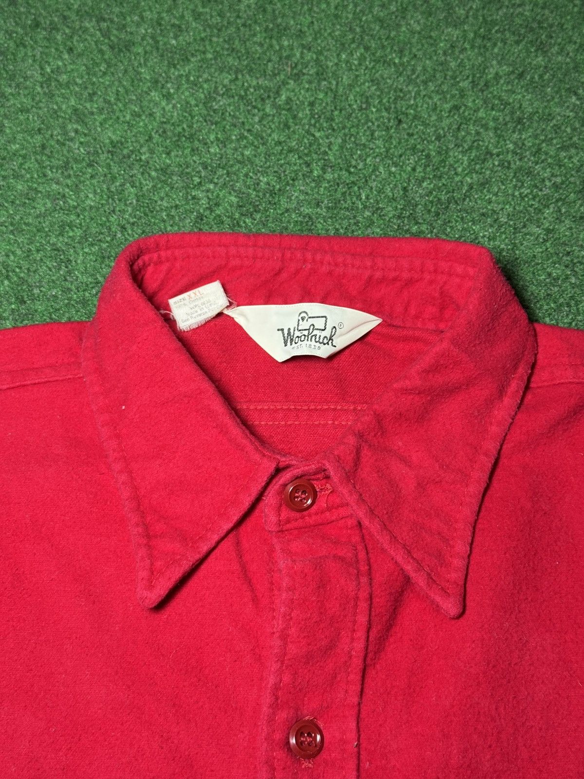 Woolrich Woolen Mills Vintage Woolrich Chamois Flannel Shirt Mens Size XXL Red 70s Size US XXL / EU 58 / 5 - 2 Thumbnail