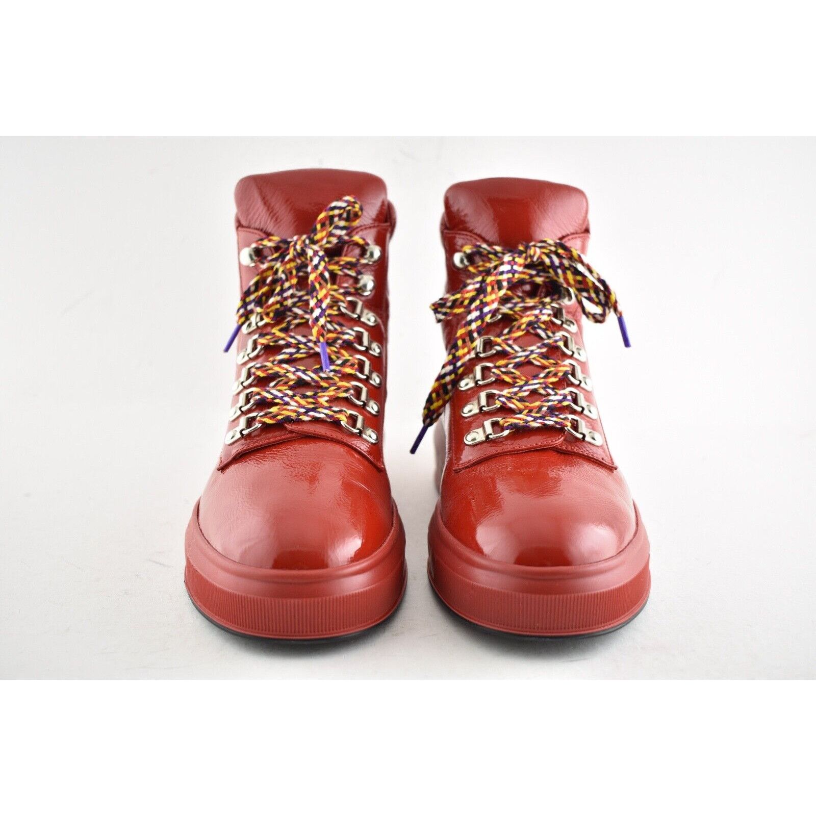 Chanel 18A Patent Quilted CC Lace Up High Top Flat Sneaker Boot 40 Size US 10 / IT 40 - 5 Thumbnail