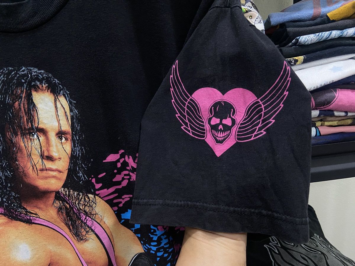 Vintage × WWE × WWF Vintage 1998s Bret ‘The Hitman’ Hart WWE Wrestling TShirt Size US L / EU 52-54 / 3 - 7 Thumbnail
