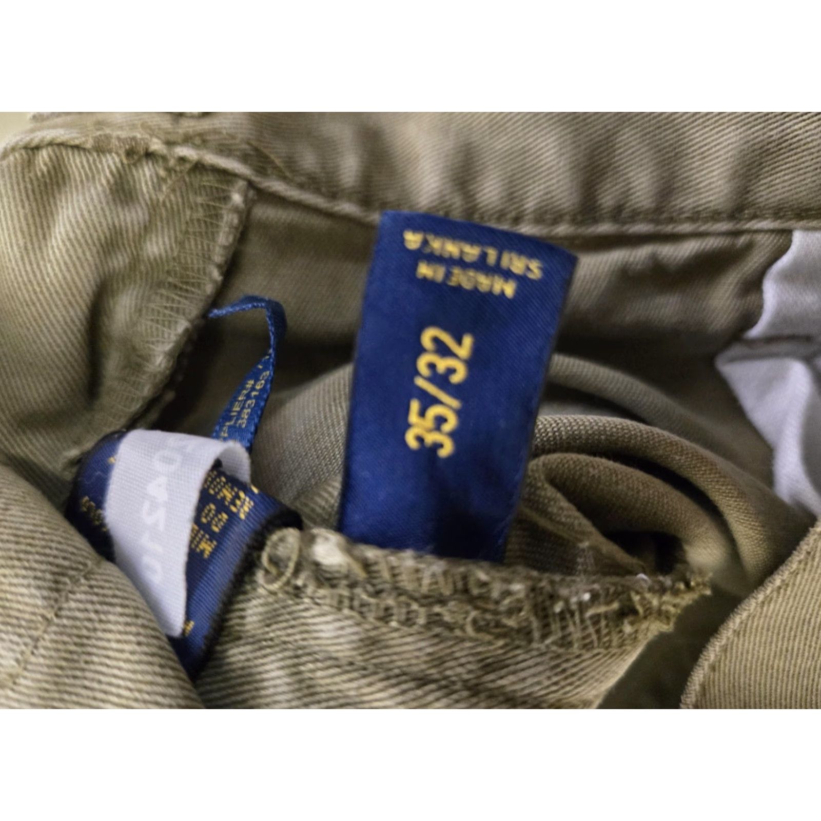Polo Ralph Lauren Polo Ralph Lauren Jeans Mens 35x32 Sage Green Five Pocket Straight Leg Denim RL Size US S / EU 44-46 / 1 - 7 Thumbnail