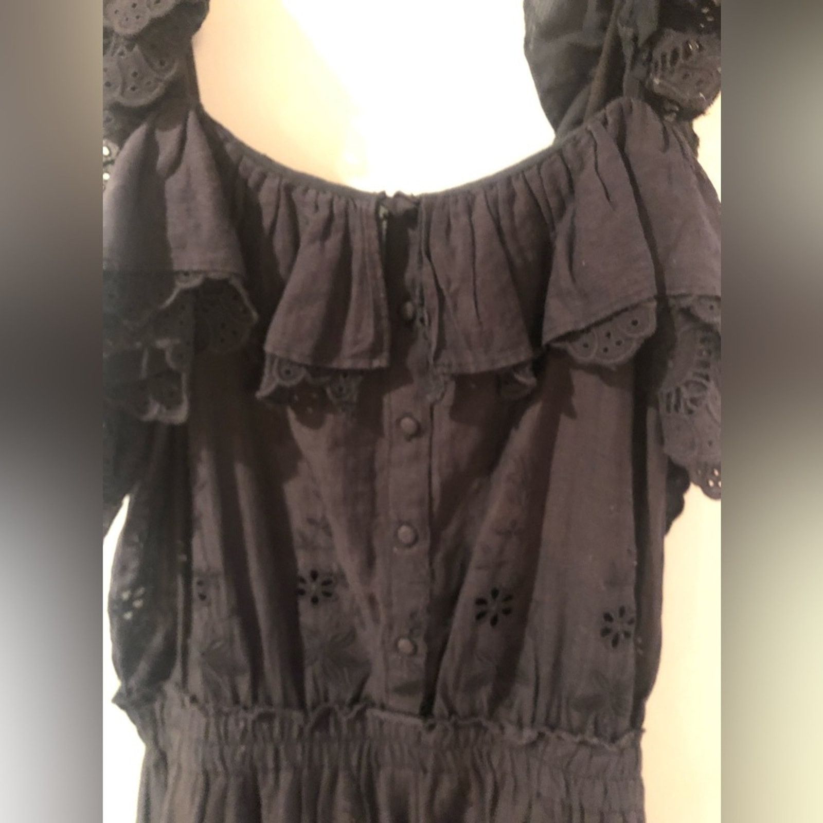 LoveShackFancy Loveshackfancy knitted embroidered dress in black xxs Size XXS / US 00 / IT 34 - 14 Thumbnail