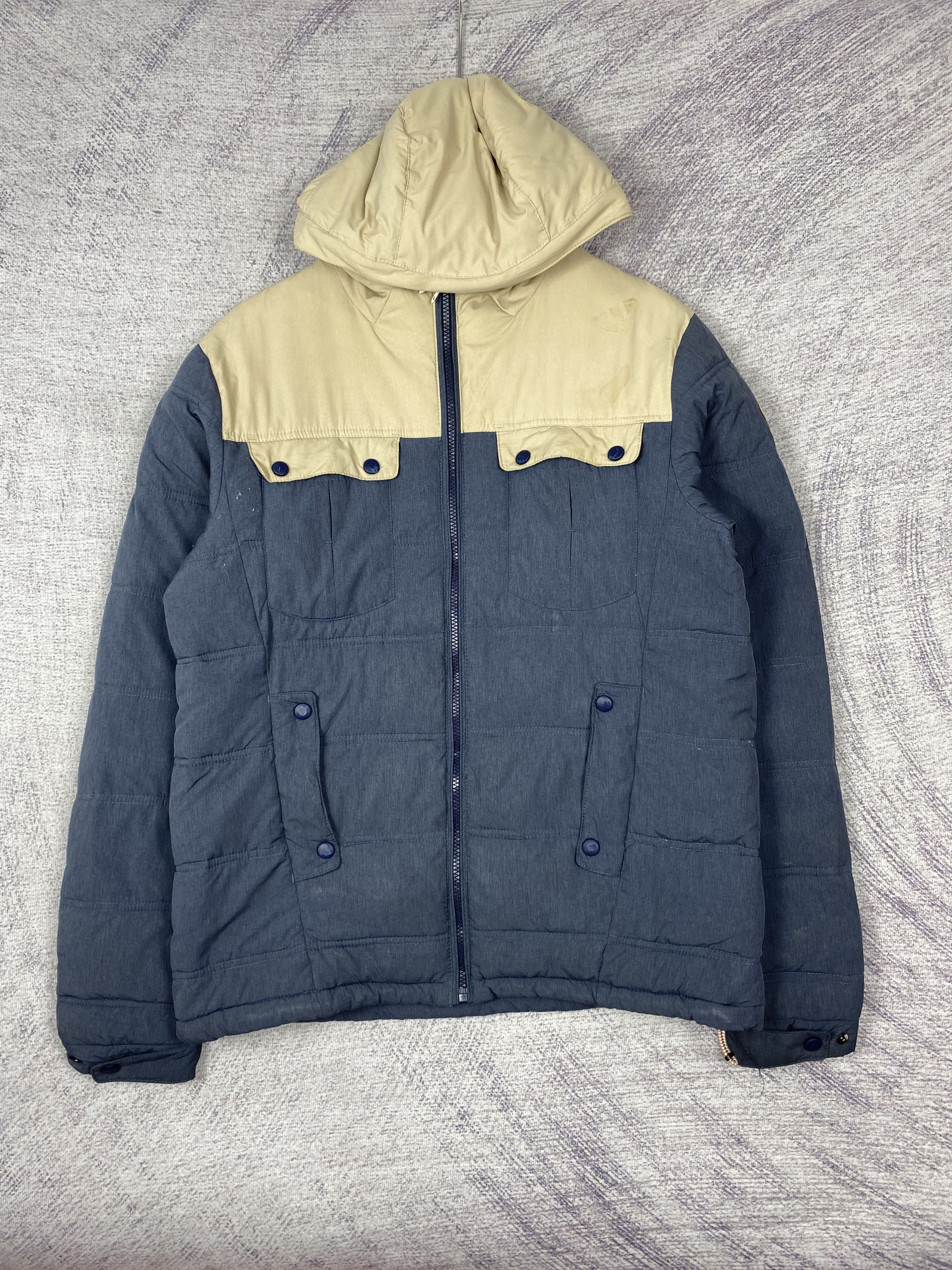 O'Neill Vintage O'neill Hoodie Zip Up Puffer Down Jacket Size US S / EU 44-46 / 1 - 1 Thumbnail