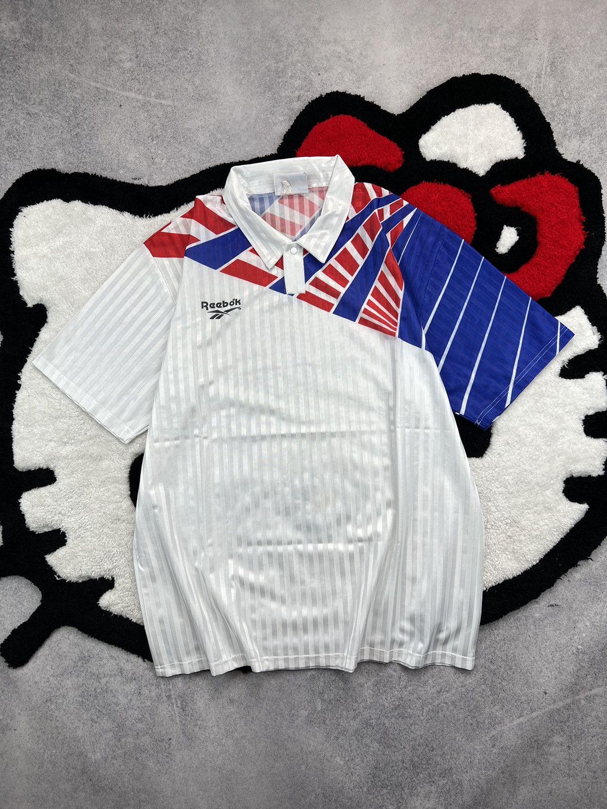 Reebok Retro Reebok 90s Football Soccer Blockcore Style Y2K Jersey Size US L / EU 52-54 / 3 - 1 Thumbnail