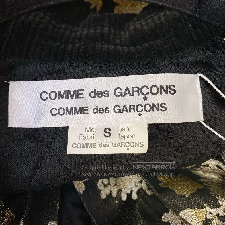 Comme des Garcons Comme Des Garcons Black gold thread print jacket, size S Size S / US 4 / IT 40 - 5 Thumbnail