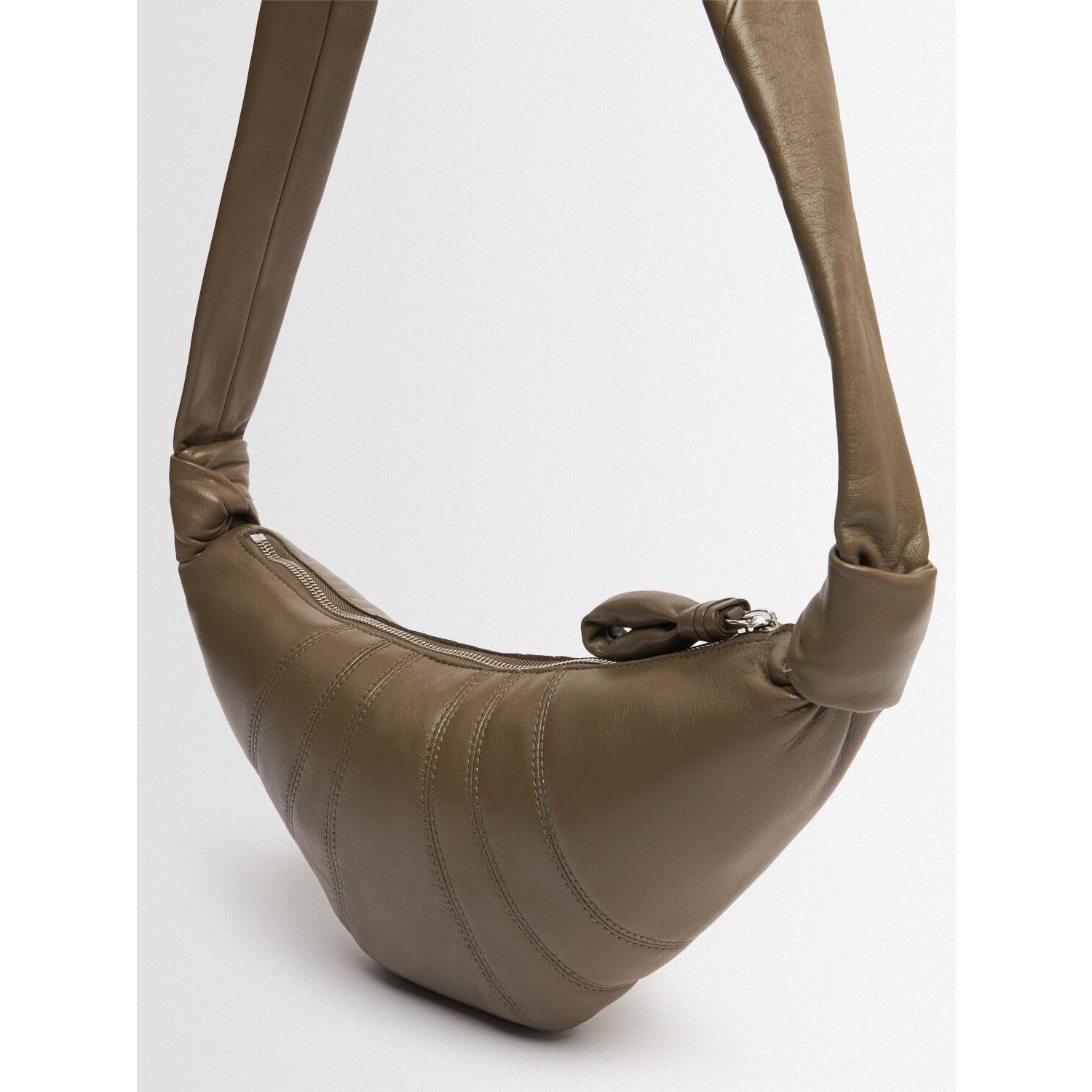 Lemaire LEMAIRE Croissant Small Dark Khaki Leather Shoulder Bag New Size ONE SIZE - 3 Thumbnail
