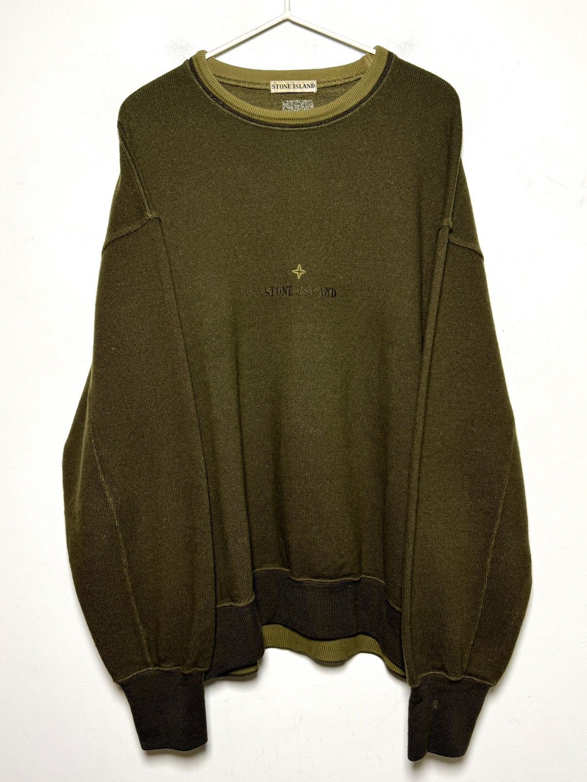 Stone Island stone island 90s wool/nylon crewneck sweater Size US XL / EU 56 / 4 - 1 Thumbnail