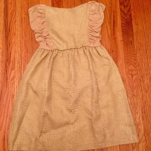 Other Eight Sixty metallic gold strapless dress Size M / US 6-8 / IT 42-44 - 2 Thumbnail