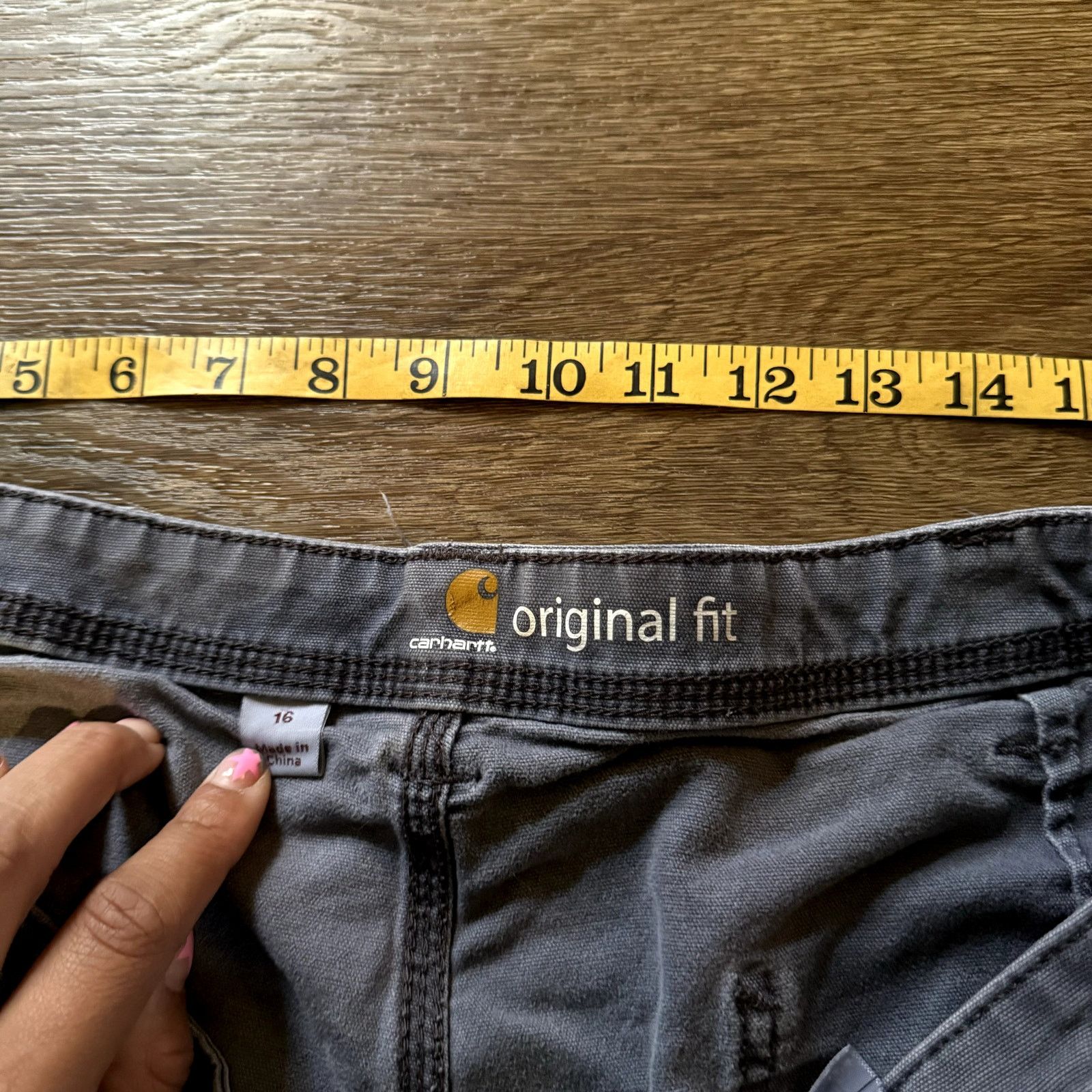Carhartt Original Fit Grey Carhartt Carpenter Shorts Size 38" / US 16 / IT 52 - 3 Thumbnail