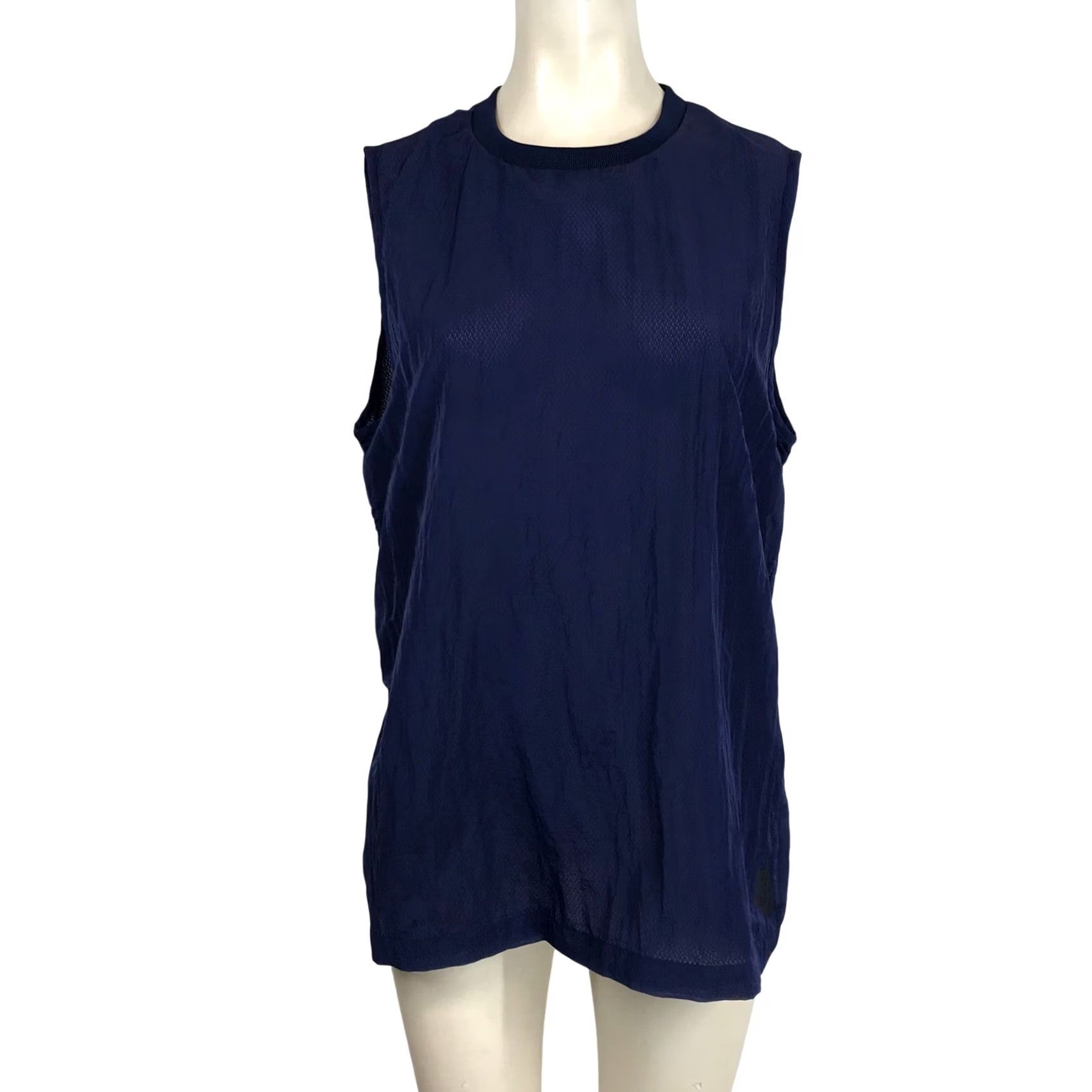 Nike Nike Dri-FIT Sleeveless Athletic Tank Top Navy Blue Women's Size M Size M / US 6-8 / IT 42-44 - 2 Thumbnail