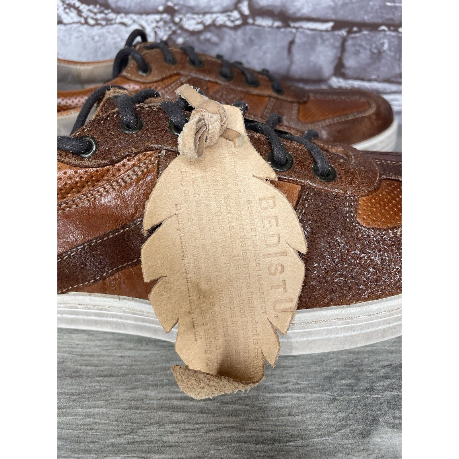 Bed Stu Bed Stu Muller Brown Leather Low Top Casual Lace Up Shoes Me Size US 8.5 / EU 41-42 - 14 Thumbnail