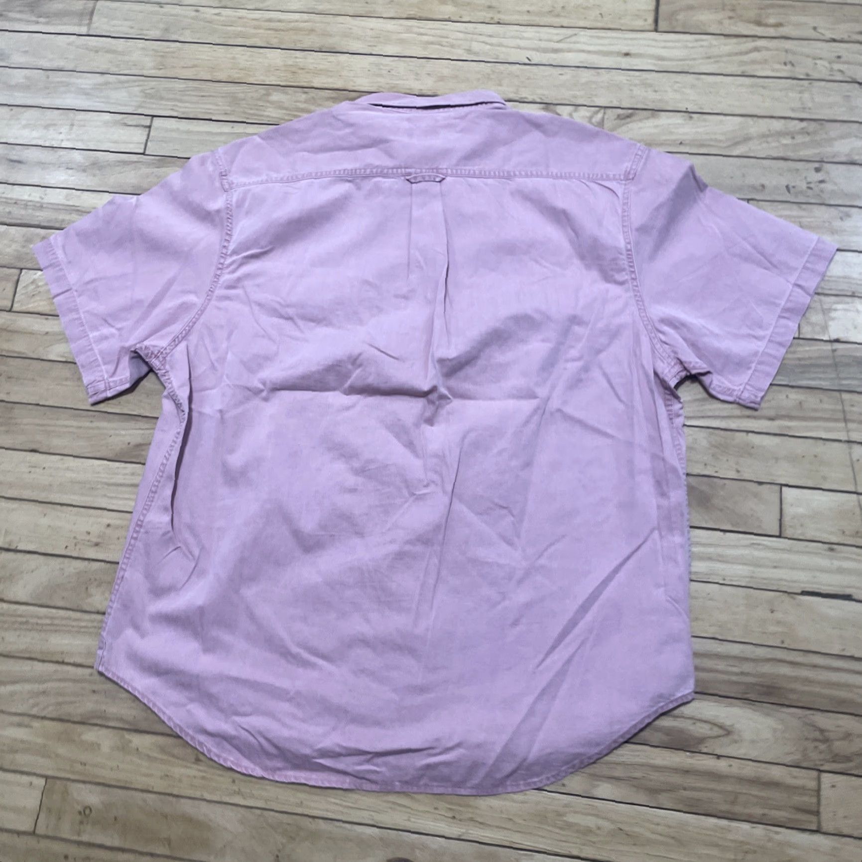 Old Navy Old Navy Shirt Men 2XL Slim Fit Pink Twill Utility Pockets XXL Size US XXL / EU 58 / 5 - 2 Thumbnail