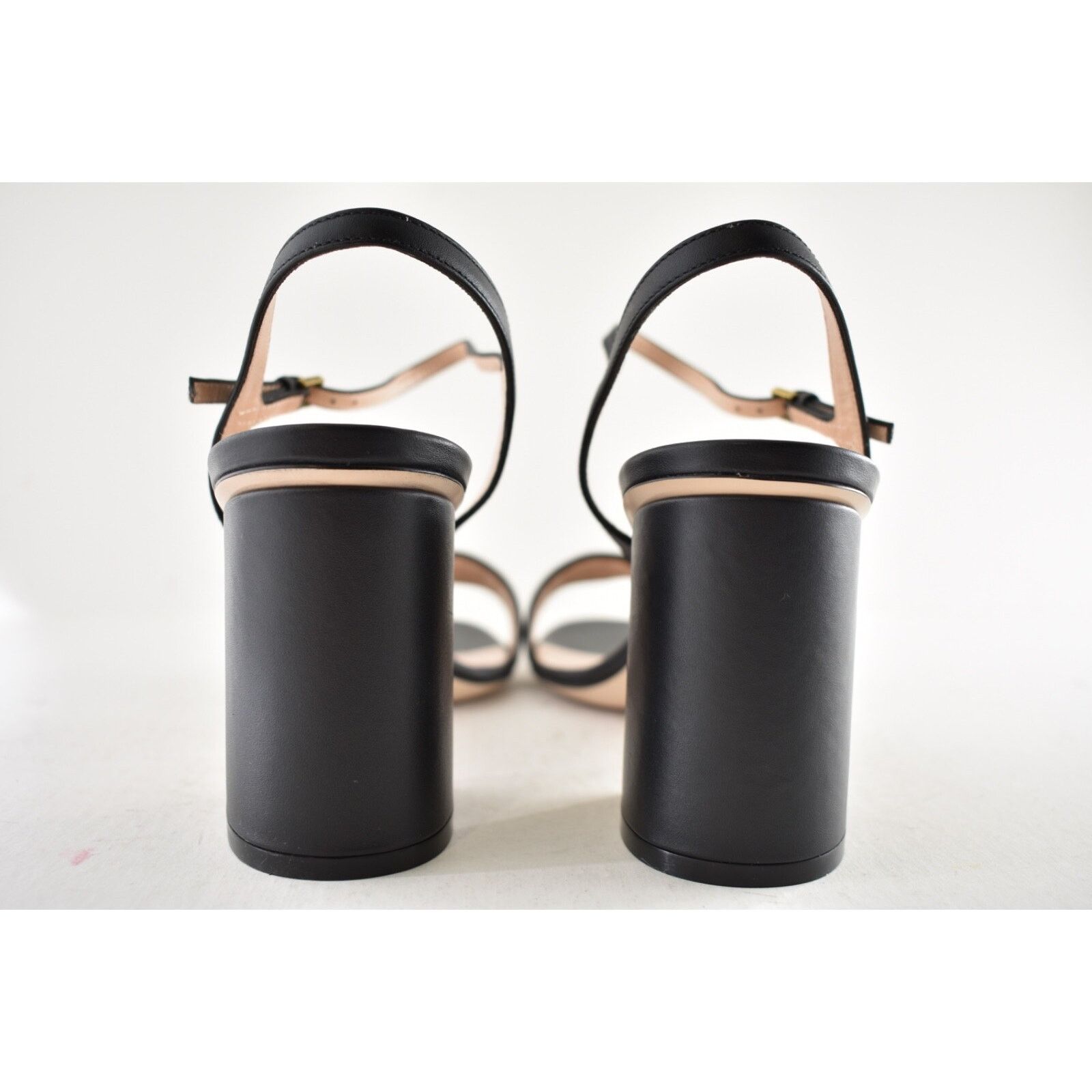 Gucci Gucci Marmont Black Leather Gold GG Logo Block Heel Ankle Size US 10 / IT 40 - 12 Thumbnail