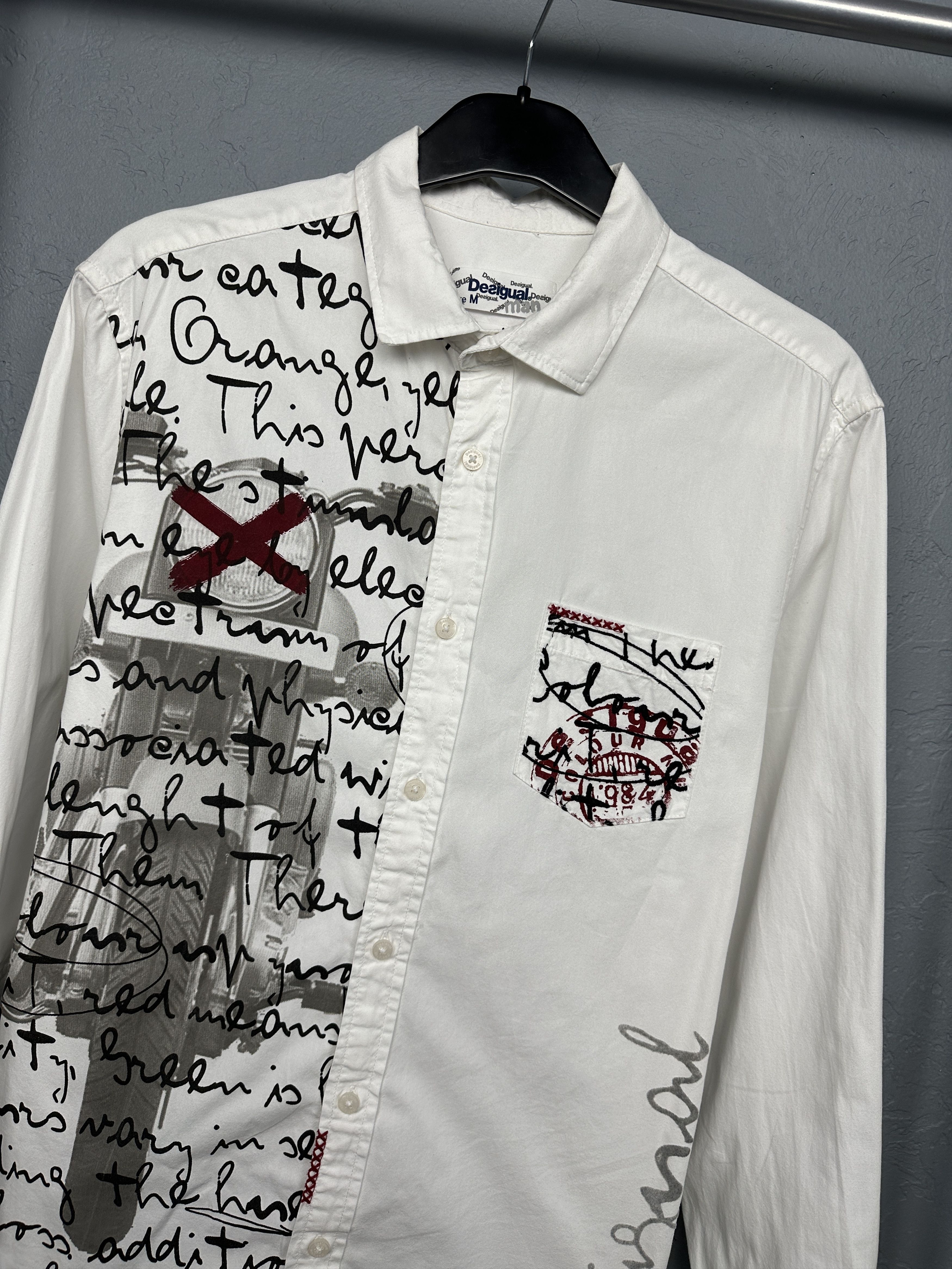 Desigual Desigual Mens Long Sleeve Shirt Size US M / EU 48-50 / 2 - 2 Thumbnail