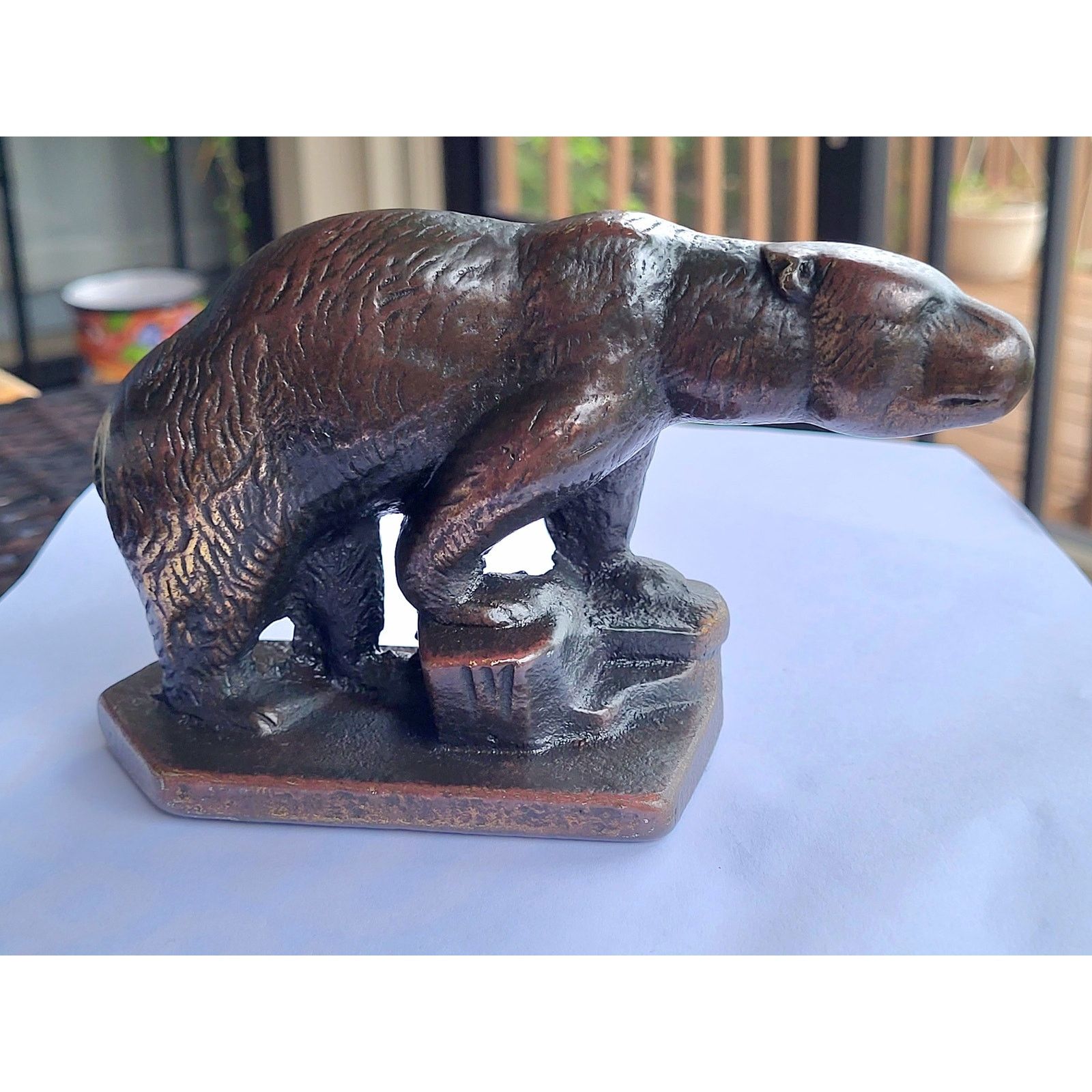Other ARTS & CRAFTS BRONZE GRIZZLY BEAR BOOKEND C1910 STATUE Size ONE SIZE - 11 Thumbnail