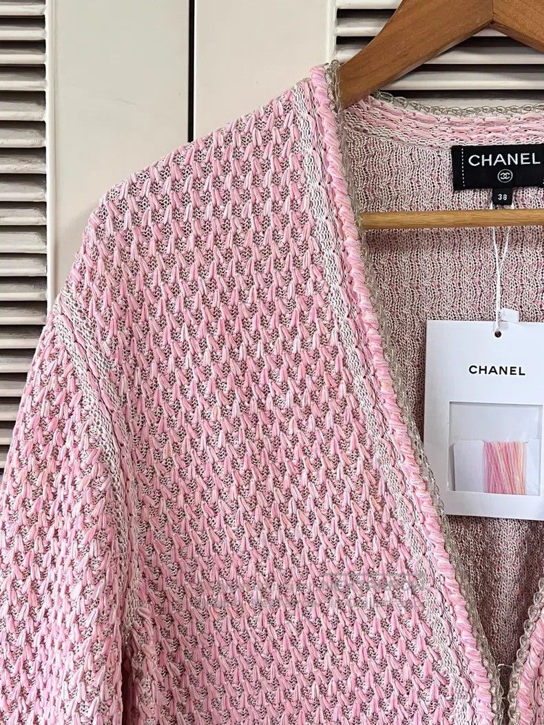 Chanel Chanel Pink tweed coat Size XS / US 0-2 / IT 36-38 - 4 Thumbnail