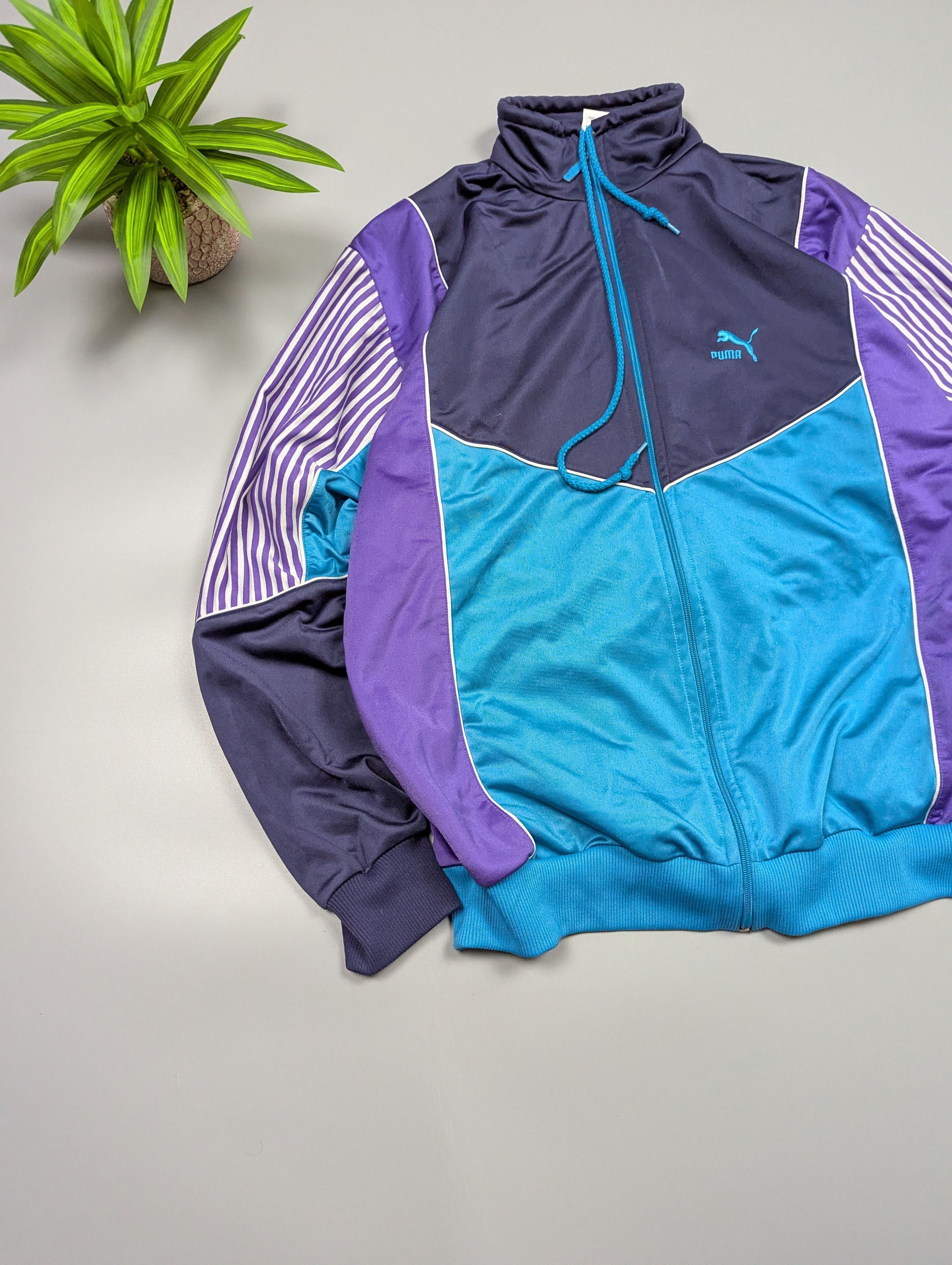 Puma PUMA Lightweight Sports Full Zip Color Block Track Jacket Size US M / EU 48-50 / 2 - 5 Thumbnail