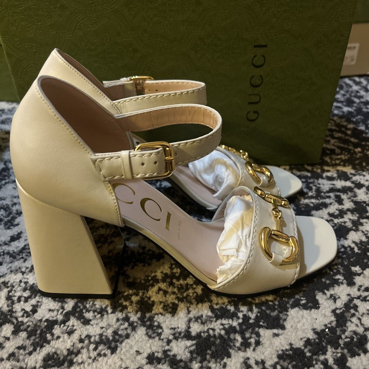 Gucci Gucci Horsebit Block Heel Sandals size 41 Size US 11 / IT 41 - 4 Thumbnail