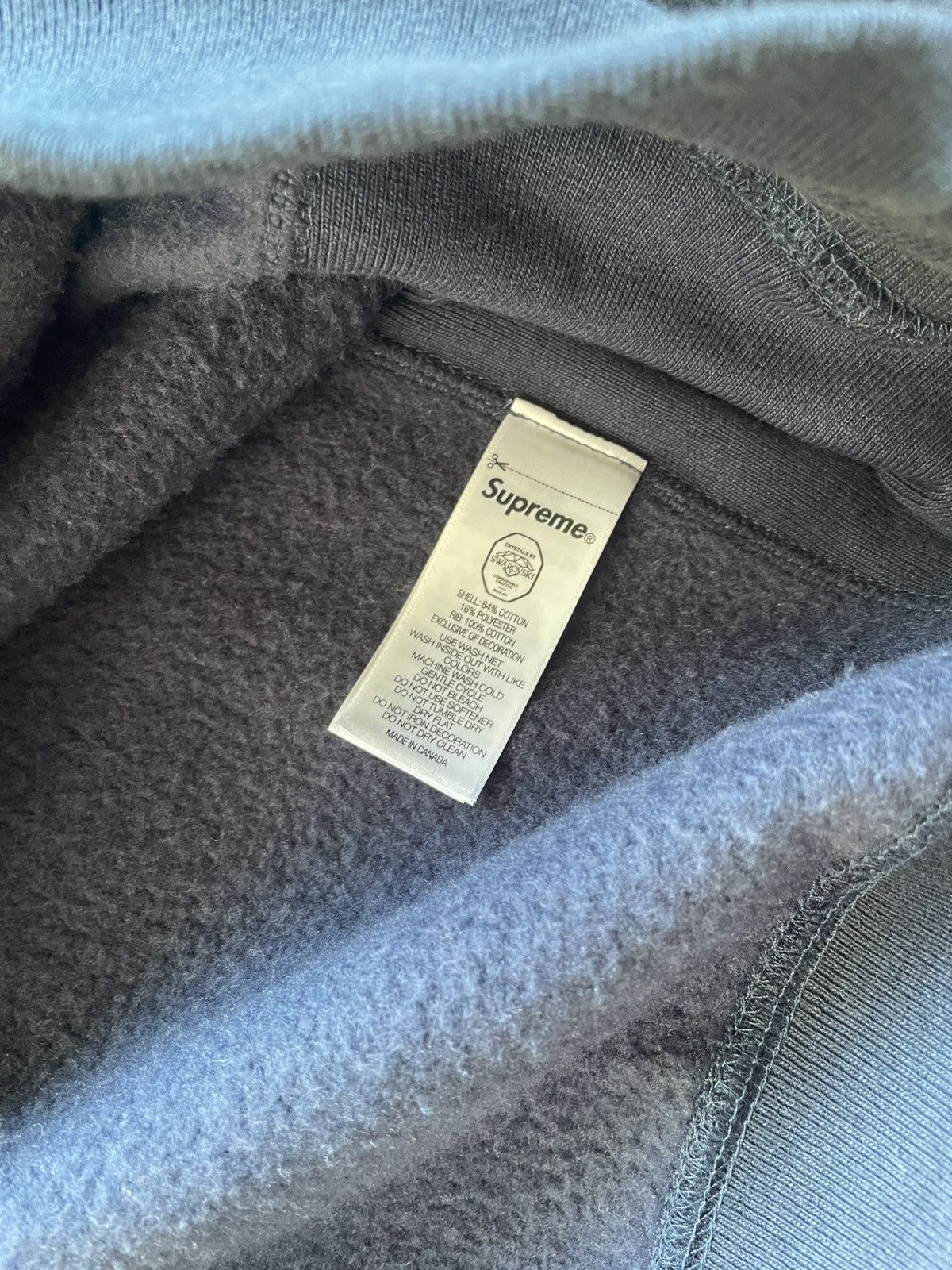 Supreme × Swarovski Swarovski® Supreme Motion Logo Hooded Sweatshirt Size US L / EU 52-54 / 3 - 5 Thumbnail