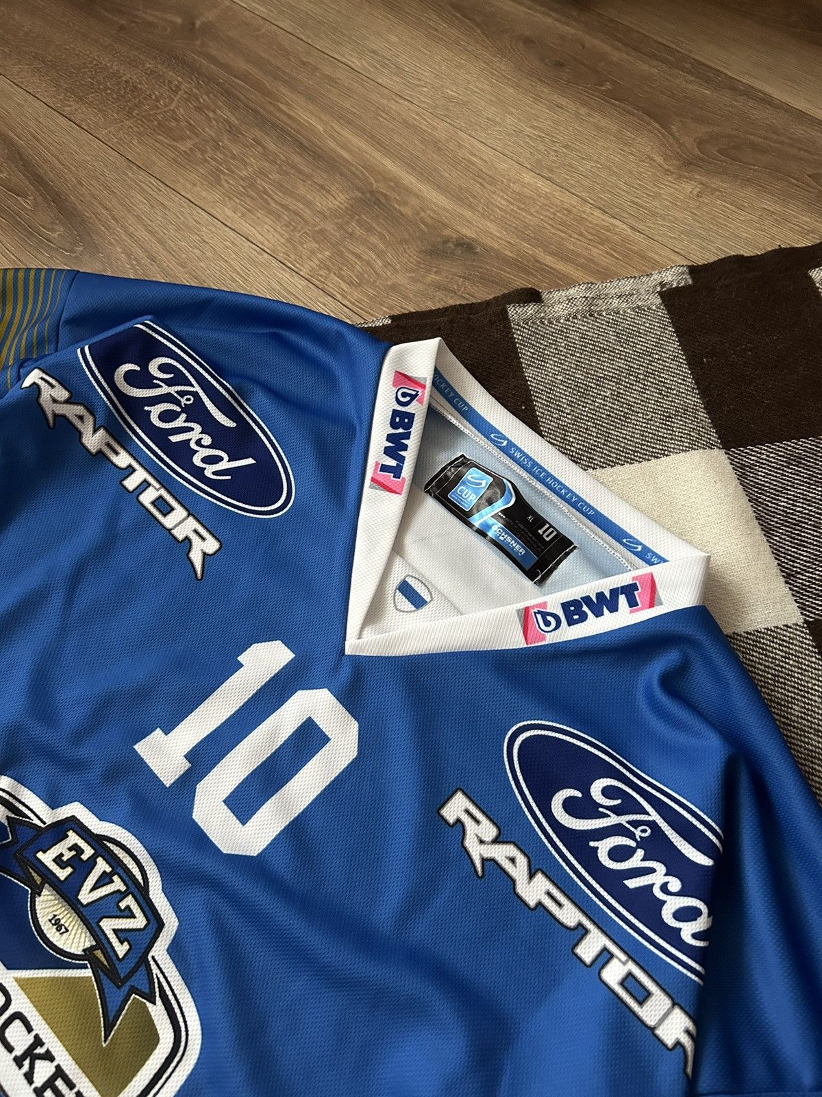 NFL Vintage Raptors Ford Zurich hockey jersey mens Size US XL / EU 56 / 4 - 3 Thumbnail