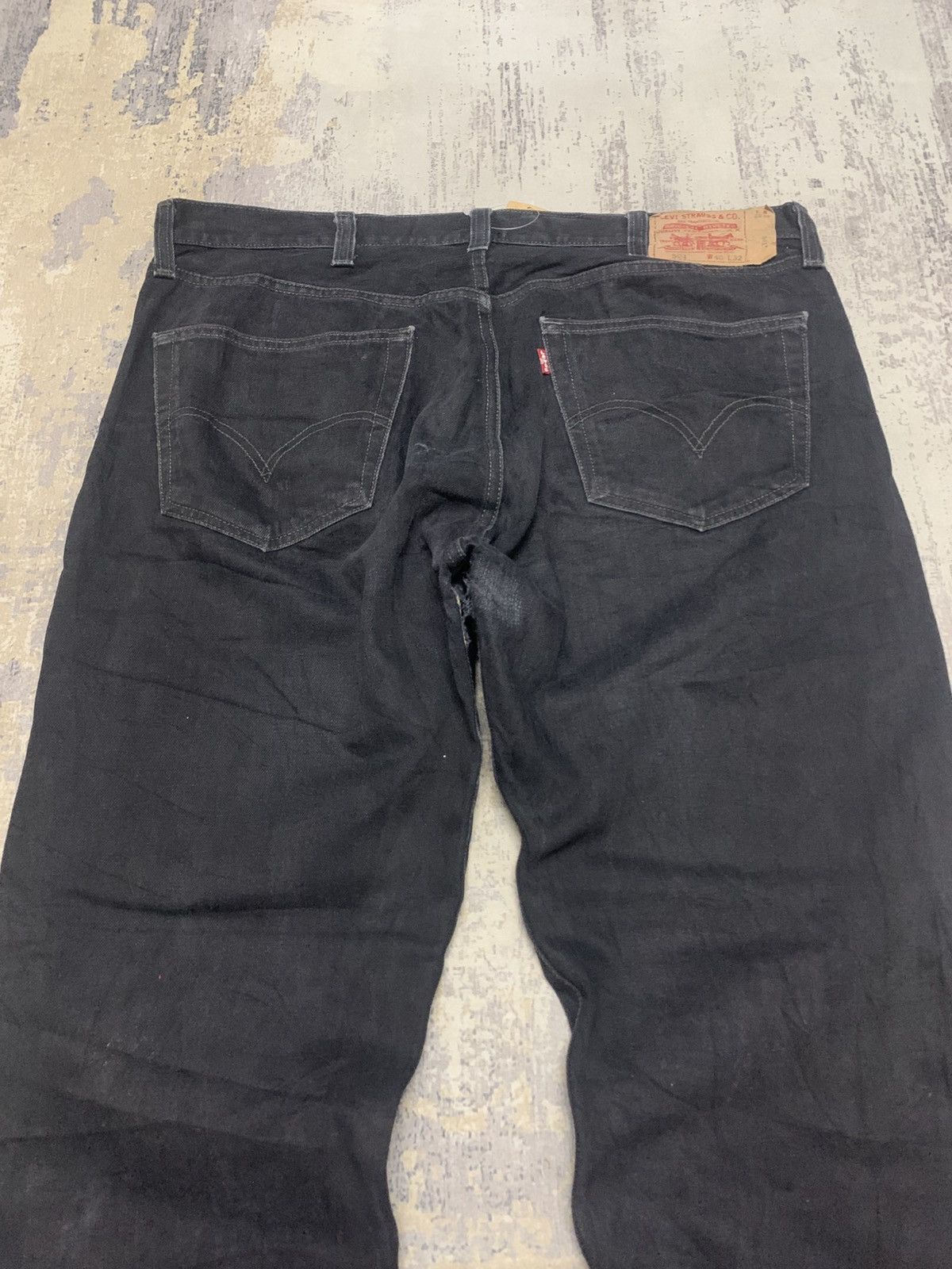 Levi's Size 40x31.5 Vintage 90s Levi's 501 Super Black Jeans Size US 40 / EU 56 - 7 Thumbnail