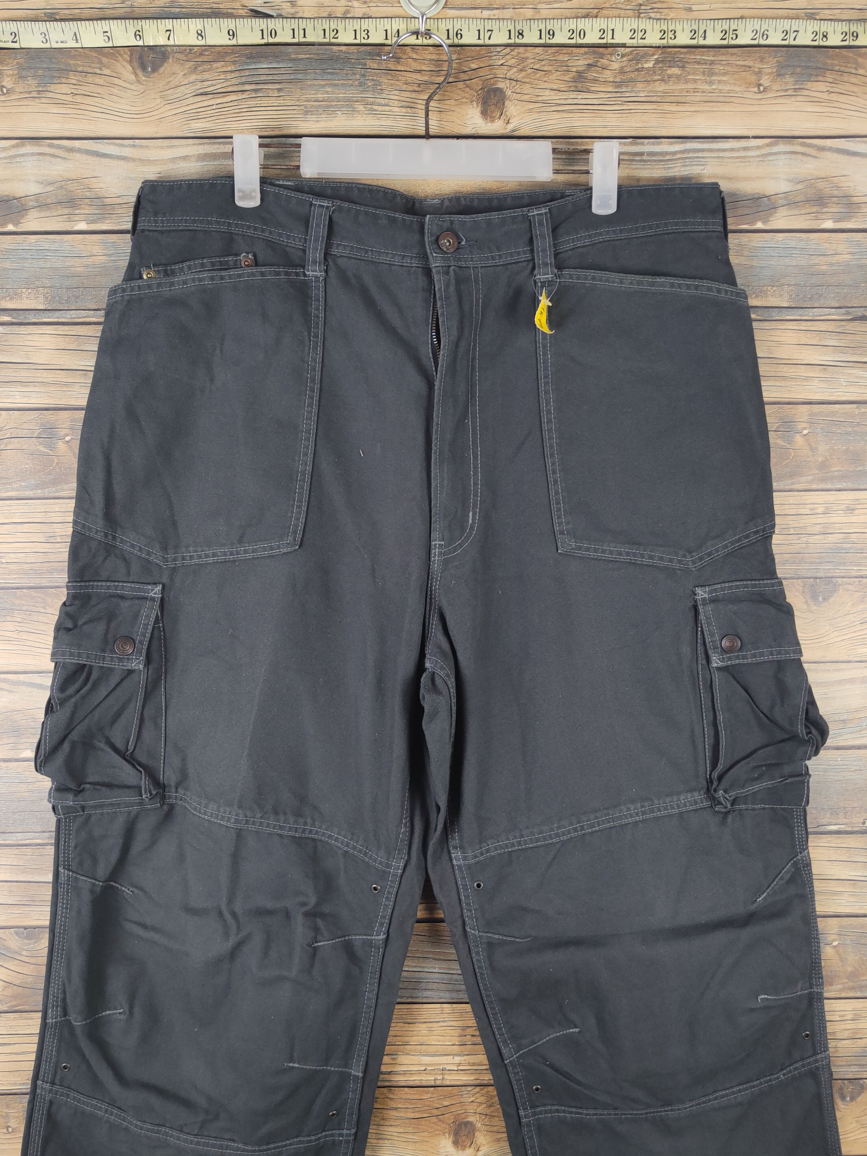 Japanese Brand DL Evenriver Dark Gray Multipocket Cargo Pants #1879 Size US 34 / EU 50 - 2 Thumbnail