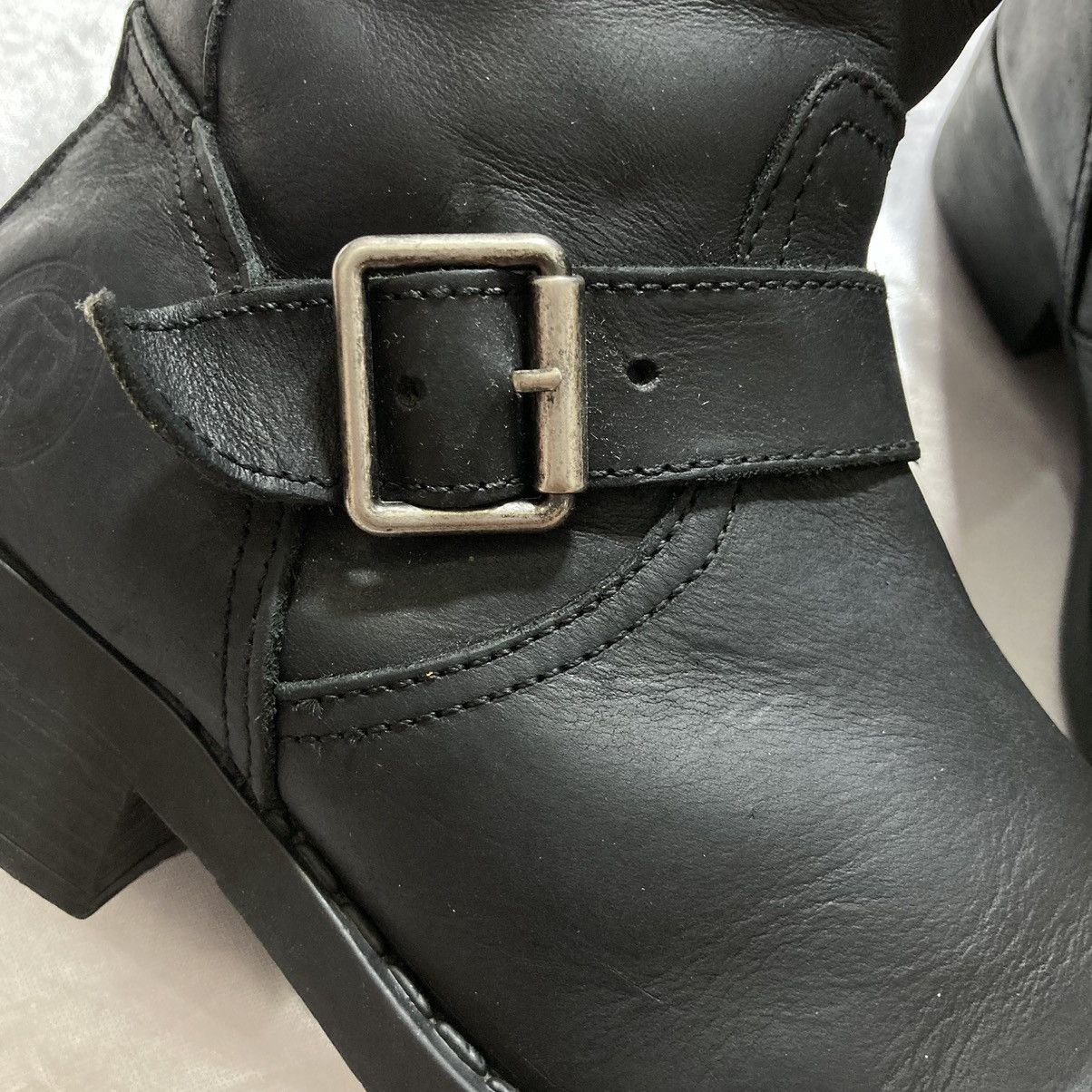 Dirk Bikkembergs JOHNNY BULLS - Western Leather Biker Boots Bondage Zip Back Size US 5 / EU 37 - 7 Thumbnail
