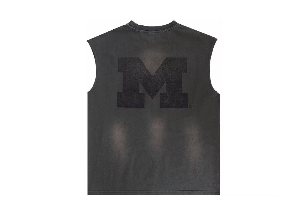 Eric Emanuel Eric Emanuel EE washed grey Michigan Wolverines cutoff shirt Size US L / EU 52-54 / 3 - 2 Thumbnail