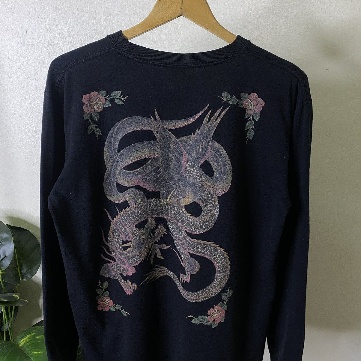 Affliction × Ed Hardy × Vintage The Soft Machine Dragon Tattoo Detailing Karakuri Style LS Size US M / EU 48-50 / 2 - 2 Thumbnail
