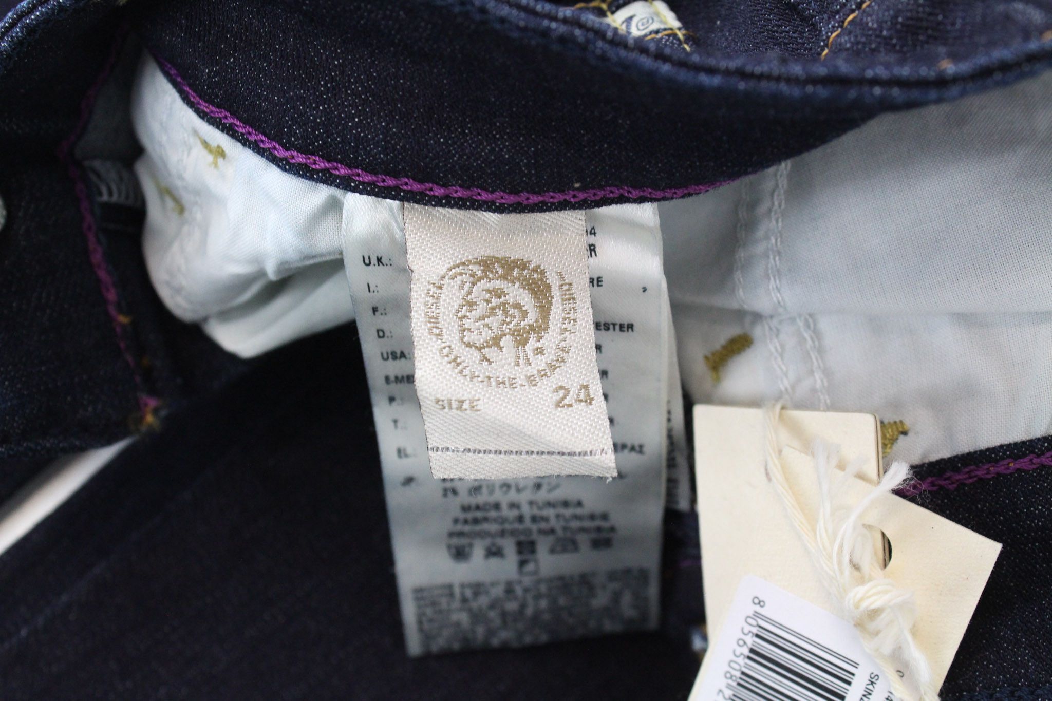 Diesel SKINZEE 0813C W24/L32 Blue Girls Jeans 71846 Size 24" / US 00 / IT 34 - 7 Thumbnail