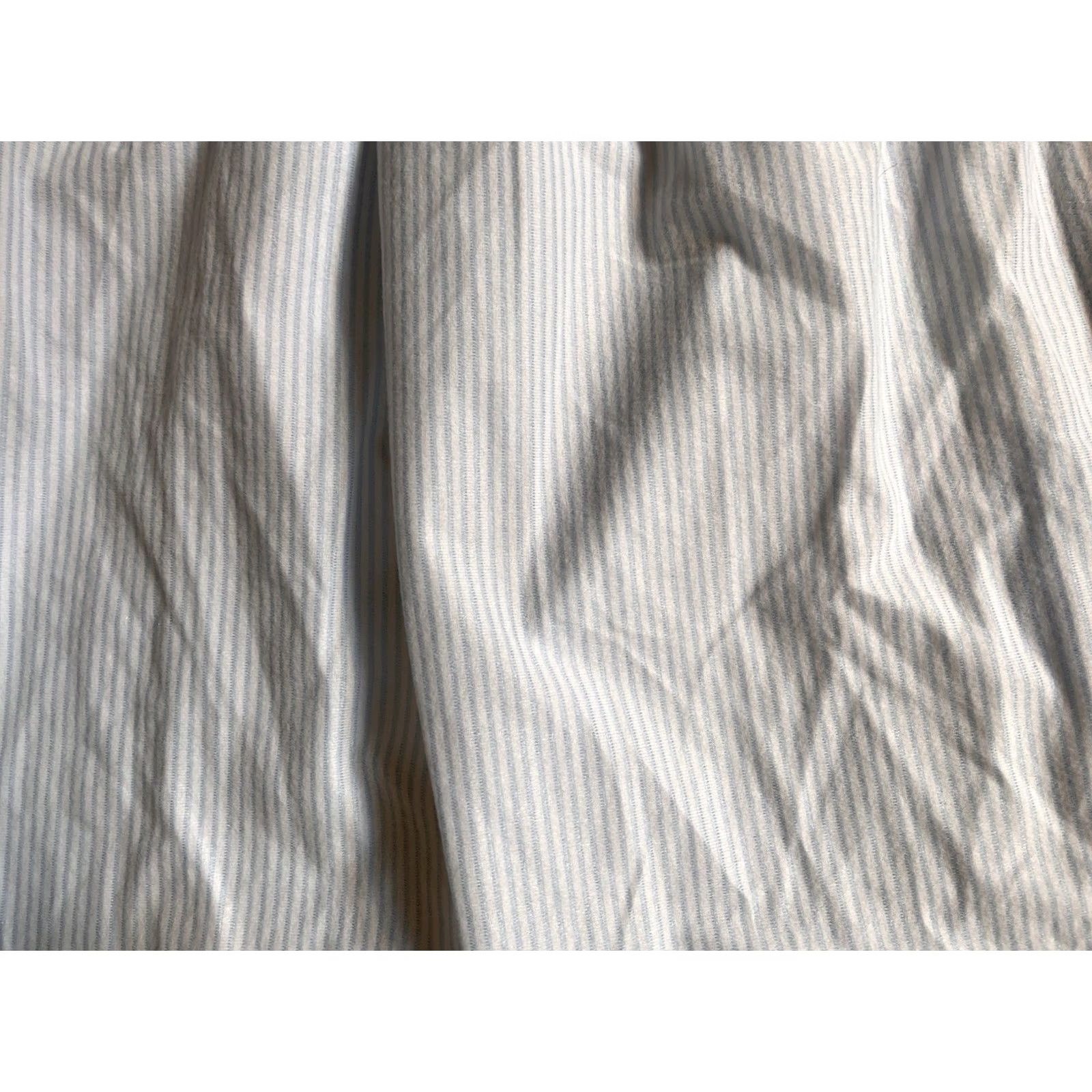 Vintage VINTAGE Summerfield Flannel Nightgown Women's L Blue Striped Floral 1980s Secretary/Geek 44” Chest 39" SH G Womens Size ONE SIZE - 3 Thumbnail