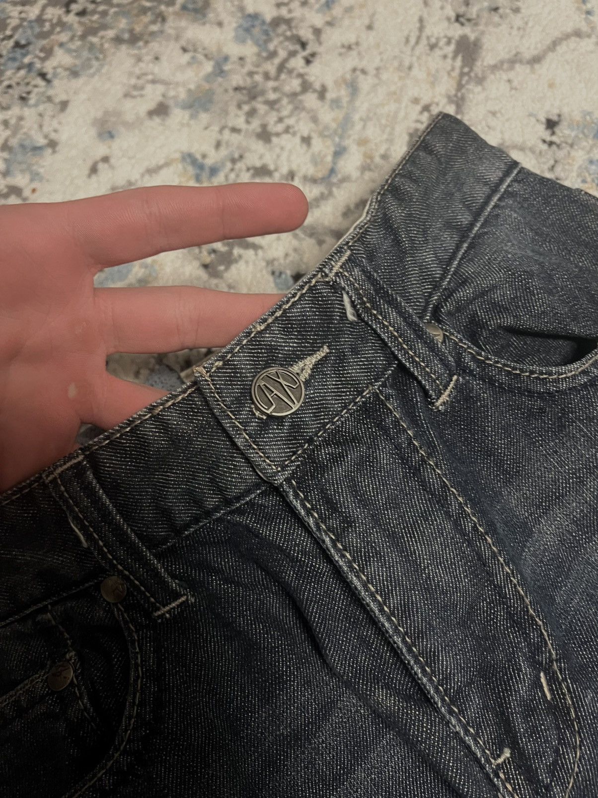 Emporio Armani Vintage Japanese flared denim jeans indi style Size US 28 / EU 44 - 4 Thumbnail