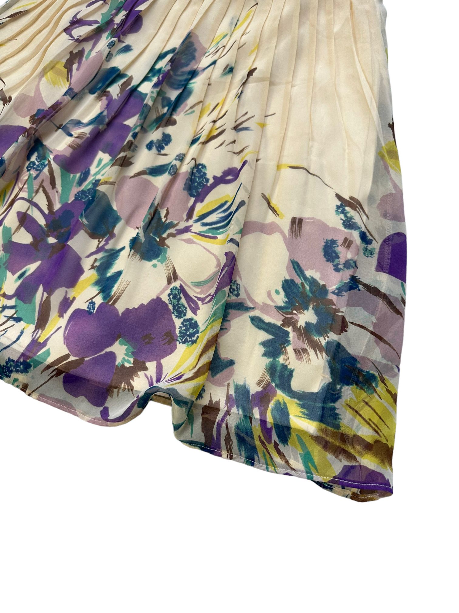Japanese Brand KATHARINE ROSS FLOWER PRINT MINI SKIRT #7913-189 Size 27" / US 4 / IT 40 - 3 Thumbnail