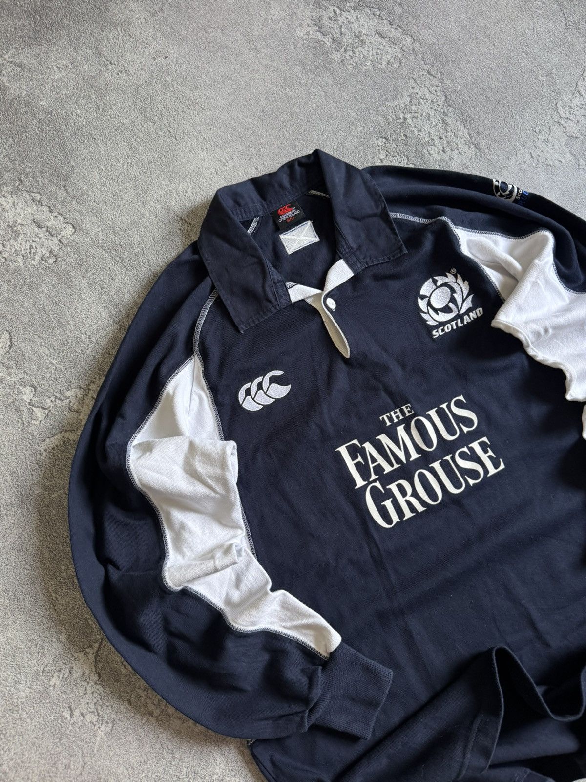 Canterbury of New Zealand Canterbury L SCOTTISH 🏴󠁧󠁢󠁳󠁣󠁴󠁿 RUGBY 🏉 sweatshirt THE FAMOUS GROUSE Size US L / EU 52-54 / 3 - 2 Thumbnail